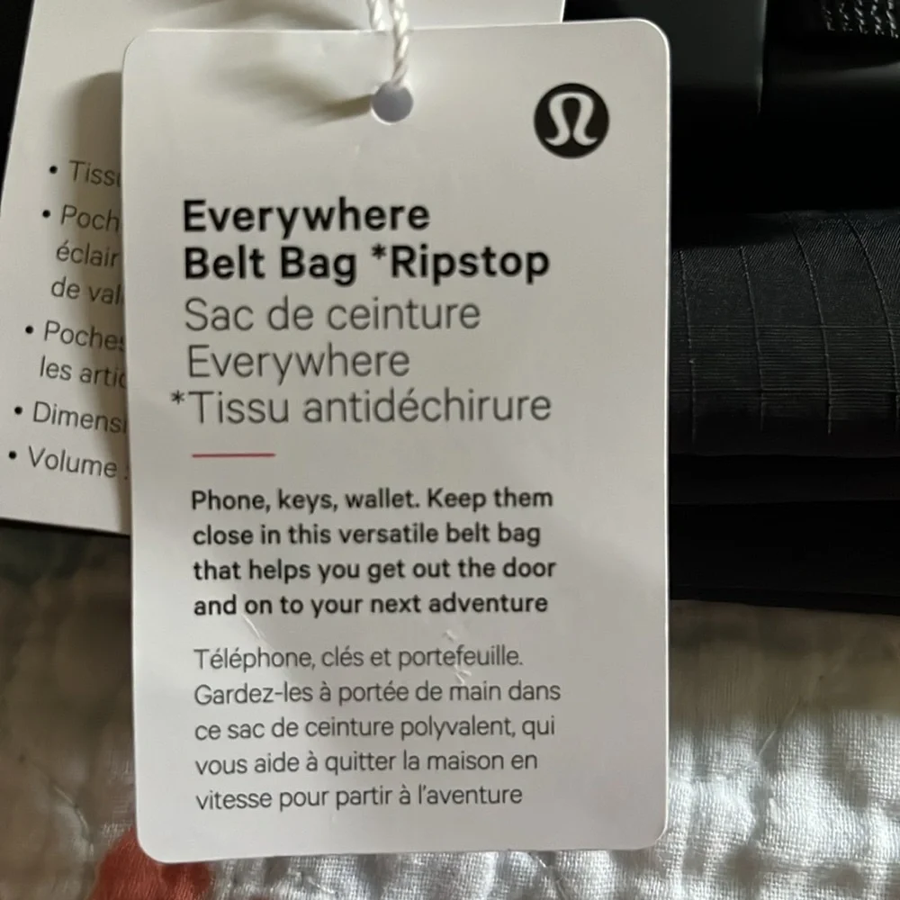 NEW! Lululemon Belt Bag Ripstop One size, Black
Found it!!! - Picture 5 of 8